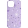 Cute Christmas & Cozy Winter Xmas Patter Custodia per iPhone 14 Lavanda lilla viola retrò scoppio scintillante Natale