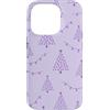 Cute Christmas & Cozy Winter Xmas Patter Custodia per iPhone 14 Pro Lavanda Lilla Viola Albero Luci Dot Natale Pattern