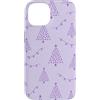 Cute Christmas & Cozy Winter Xmas Patter Custodia per iPhone 14 Lavanda Lilla Viola Albero Luci Dot Natale Pattern