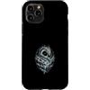 Celestial Dragon Mountain Moon Fantasy Custodia per iPhone 11 Pro Montagna del drago al chiaro di luna e fantasia del lago celeste
