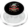 Diving Designs The Diving Troll divertente pigiama natalizio - Famiglia subacquea PopSockets PopGrip per MagSafe