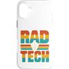 Retro Rad Tech Radiologic Technologist Custodia per iPhone 16 Plus Retro Rad Tech, tecnico radiologico a raggi X, mano scheletrata