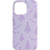 Cute Christmas & Cozy Winter Xmas Patter Custodia per iPhone 14 Pro Max Lavanda Lilla Viola Albero Luci Dot Natale Pattern