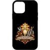 Faithful Electrician Worker Scripture Custodia per iPhone 12 mini Elettricista Be Strong Courage Giosuè 1:9 Christian Faith