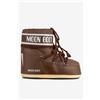 Moon Boot Doposci Icon Basso in nylon cioccolato donna