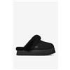 UGG Disquette pantofola nera donna con plateau