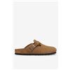 Birkenstock Sabot Boston Sabbia Uomo in pelle scamosciata