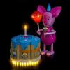 BrickBling Set di luci a LED compatibile con Lego 43305 Piglet's Birthday Fun (nessun modello), set di illuminazione decorativa compatibile con Lego Piglet's Birthday Fun
