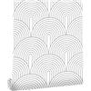 myforHD Carta da Parati Autoadesiva Impermeabile Minimalista Moderna con Motivo Geometrico a Strisce per Arredamento di Bagno, Soggiorno, Cucina e Camera da Letto