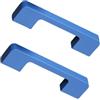 FQFLXY6589 2 pezzi Tiretti Armadio Manico lega di alluminio maniglie colorati cameretta bambini Pomello Scarpiere Manopole Cassetto Maniglione porta Tavolino,Pomolo Mobile (Passo foro 128mm,Blu scuro)