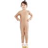 Carnavalife Body da danza per balletto, tuta a maniche lunghe con cerniera, body nude per ginnastica sportiva ritmica, tuta elasticizzata, ballerina, yoga, 1-12 anni