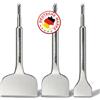 SCHWABENBACH® SDS PLUS - Set di scalpelli extra larghi da 250 mm, 3 pezzi | Scalpello a vanga da 100 mm + 75 mm + scalpello piatto da 50 mm, set di scalpelli SDS Plus, compatibile con Bosch, Hilti