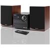 SHARP XL-B512(BR) Micro Hi-Fi Stereo, Bluetooth, CD, Radio FM, Marrone | 45W max, casse in legno, 40 stazioni memorizzabili, USB MP3, ingresso AUX, equalizzatore e telecomando.