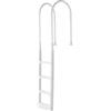 VEVOR Scala per Piscina, Scala con Corrimano Doppio a 4 Gradini, Scaletta per Piscina, Gradini Antiscivolo Spessi e Resistenti, Capacità di Carico 136 kg per Piscine Interrate e Fuori Terra 121-137 cm