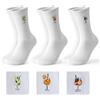 BONANGEL Aperol Spritz Calzini Tennis con Motivi Decorativi Ricamati per Uomo 39-46 | Calzini Spugna Tendenza per Uomo 39-42 43-46, Regalo per Uomo e Donna Pacco da 3