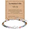 CheersLife Bracciale Donna Bracciale Pietre Naturali Donna | Braccialetti Amicizia Regalo Amica Donne Regalo Compleanno Laurea Natale per Amica Sorella Figlia