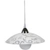 E-ENERGY Melissa Lampada Sospensione da Soffitto in Vetro Moderna Rotonda Attacco E27 1 Luce 30cm Made in Italy