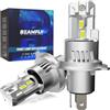 BEAMFLY Lampade LED H4/HB2/9003 110W Fari anteriori per auto e moto | kit di conversione alogena 12V Plug and Play, 600% più luminose, luce bianca 6000K, confezione da 2 Pezzi