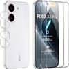 FDHYFGDY Vetro Temperato per Xiaomi Poco X8 Pro,【2+2】 Protezione Fotocamera e Pellicola Protettiva Vetro, Protezione Schermo Anti Graffio, Durezza 9H, Pellicola Schermo per Poco X8 Pro
