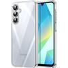 JETech Cover per Samsung Galaxy A16, Anti-Ingiallimento, Trasparente | Protezione Antiurto, Retro in PC Rigido Antigraffio, Custodia Bumper TPU Trasparente Resistente