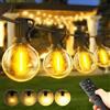 Warlisou Catena Luminosa Esterno Luci Giardino - 30 Metri LED Lampadine Luminosa | Telecomando Lampadine Luminosa Gazebo Filo Illuminazione Balcone Lucine Terrazzo Luce Lampade Fila Interno Ghirlanda