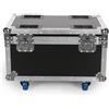 mytueetp Flightcase per 4PCS Par LED, 62,5 x 41 x 45,5 cm, Valigetta di trasporto con Ruote e Maniglia Retrattile per un Facile Trasporto per Luci Par da Palco