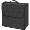vsshe Organizer per Bagagliaio Auto in Feltro, 30*16*30cm Organizer Auto | Borsa Bagagliaio Pieghevole con Coperchio, Organizer Bagagliaio per Attrezzi e Cura, Base Antiscivolo, per Attrezzi, Viaggi