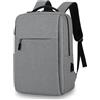 Aucuu Zaino Porta PC, 15.6" Uomo Laptop Borsa per PC Portatile, Zaino per Laptop con Tasche Multiple, Zaini Impermeabile da Uomo, per Scuola, Lavoro, Viaggio