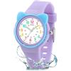DTKID Ragazzi Ragazze Orologio Analogico per Bambini di Età 5-16 Anni | Orologio Analogico per Bambini, Retroilluminato, Impermeabile, Adatto per l'Apprendimento e il Movimento dei Bambini