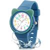 DTKID Ragazzi Ragazze Orologio Analogico per Bambini di Età 5-16 Anni | Orologio Analogico per Bambini, Retroilluminato, Impermeabile, Adatto per l'Apprendimento e il Movimento dei Bambini