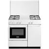 DE LONGHI - Cucina SEW 8540 N EDM 4 Fuochi a Gas Forno Elettrico Classe A Dimensioni 85 x 86 x 50 cm Colore Bianco