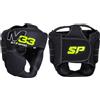 Starpro Caschetto da Boxe in Pelle Sintetica Opaca Donna e Uomo. Protezione per Orecchie e Guance per Sparring, Pugilato, Muay Thai, Kickboxing, Fighting & Training - Nero& Verde - XXS XS S M L XL