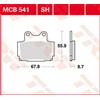 TRW Pastiglie Freno Organiche MCB 541