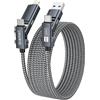 GIANAC Multi Cavo di Ricarica [1M]4 in 1 Multiplo Cavetto per iPhone/Galaxy | USB-C a USB C/Lightning,USB A a USB C/Lightning di Ricarica per iPhone 17 16 15 14/MacBook/iPad/Galaxy S23 S22 S21 usw