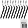 Flintronic Sbavatore di Attrezzi Set, Lame per Utensili Sbavatori, 10pz | HSS 360 ° BS1010 Lame di Sbavatura in Metallo Rotanti per Stampe 3D Tubi, Plastica, Alluminio, Rame, PVC e Acciaio