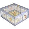CANGAROO GameZone Tappeto con Recinto 120x120 cm Grey