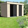 DECOR ET JARDIN Casetta da giardino in legno naturale 3 x 3.5 m, superficie esterna 10.91 m² e spessore parete 90 mm, senza pavimento porta a due ante, DECOR ET JARDIN Decor Home