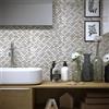 Leroy Merlin Piastrella Mosaico in pietra Mini Brick Ice bianco L 2.5 x L 30cm x Sp. 80 mm, 11 pezzi