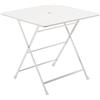 OASI BY EMU Tavolo da pranzo per giardino pieghevole Cassis OASI BY EMU struttura e superficie in acciaio bianco per 4 persone 76x76cm