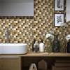 Leroy Merlin Piastrella Mosaico in pietra Tes23 miele e bianco e beige L 30 x L 30cm x Sp. 80 mm, 11 pezzi