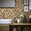 Leroy Merlin Piastrella Mosaico in pietra beige e bianco e sabbia L 30 x L 30cm x Sp. 8 mm, 11 pezzi