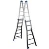 GIERRE Scala telescopica GIERRE Serie 7 in alluminio 6 + 6 gradini portata massima 150 kg EN 131 per lavori fino a 7.12 m