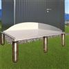 Biohort Trave a terra per casetta da giardino in alluminio grigio BIOHORT L 88 x H 10 x P 78 cm