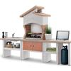 EASY GARDEN BY PALAZZETTI Barbecue fisso a legna e carbonella CORDOBA CUCINA COMPLETA EASY GARDEN BY PALAZZETTI L 270 x H 193 x P 70 cm
