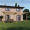 Leroy Merlin Pergola in legno naturale autoportante 390x600 cm senza copertura - Melon
