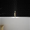 STON Piastrella Mosaico in ceramica nero lucido L 30 x L 36cm x Sp. 15 mm, 8 pezzi