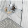 Biohort Mensola per casetta da giardino in acciaio grigio BIOHORT L 49 x H 2.8 x P 60 cm