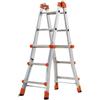 GIERRE Scala telescopica GIERRE Peppina ALU150 in alluminio 3 + 3 gradini portata massima 150 kg EN 131 per lavori fino a 3.71 m