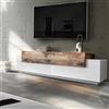Leroy Merlin Mobile per TV Coro L 200 x H 51.5 x P 45 cm bianco/acero