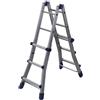 Leroy Merlin Scala telescopica Brikoblu in alluminio 3 + 3 gradini portata massima 150 kg EN131-4 per lavori fino a 3.8 m